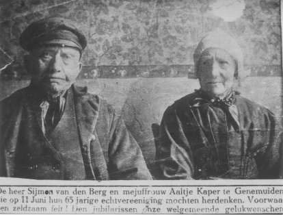 Sijmon van den Berg en Aaltje Kaper in 1926